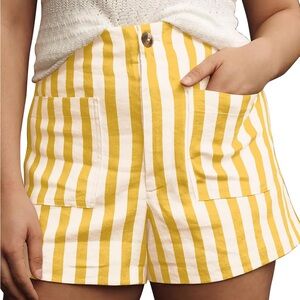 ANTHRO‎ | MAEVE Colette Linen Striped Shorts